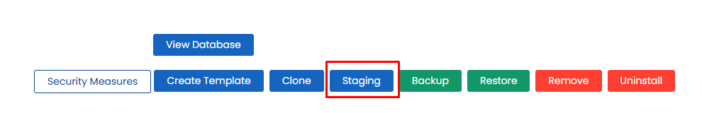 staging wordpress cpanel