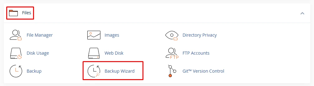 backup website di cpanel