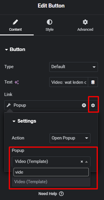 cara buat popup di Elementor
