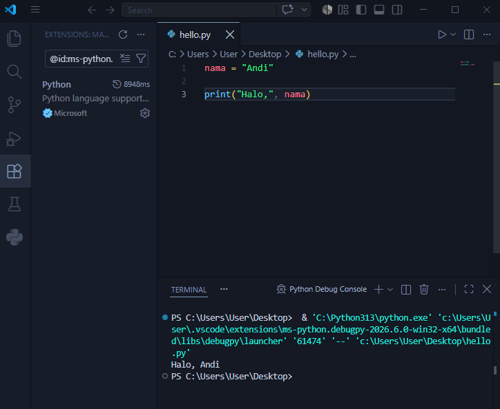 belajar Python dari dasar