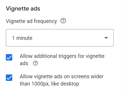 Vignette Ads