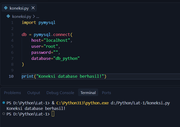 Python MySQL PyMySQL